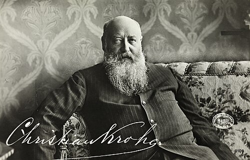 Portrait of Christian Krohg, Norwegian artist (1852–1925)