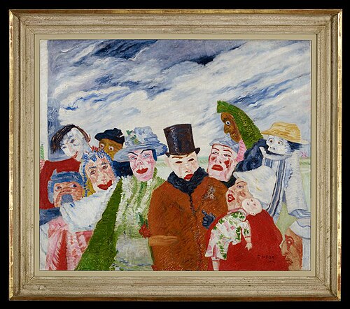 Portrait of James Ensor, Belgian artist (1860–1949)