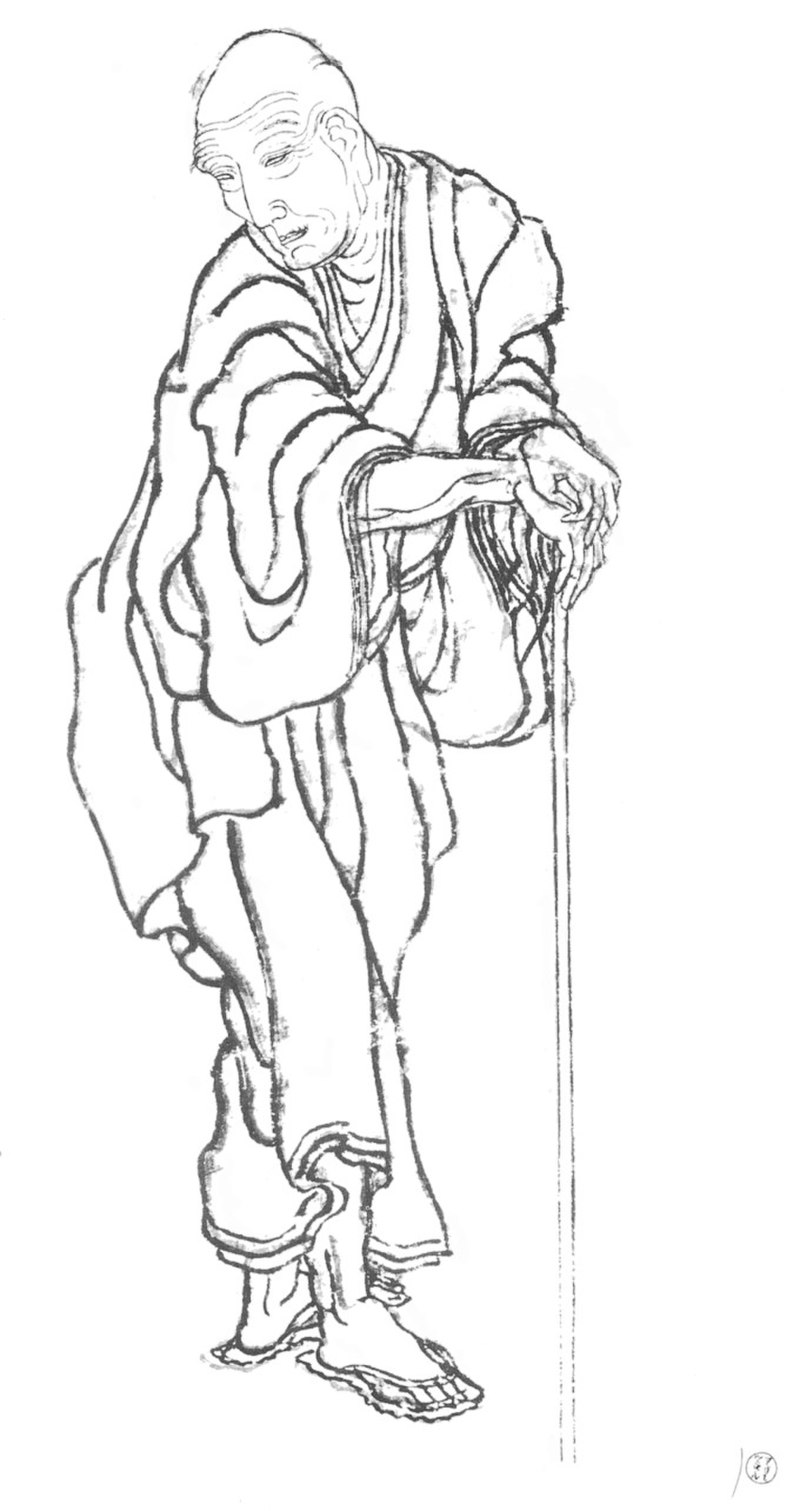 Portrait of Katsushika Hokusai, Japanese artist (1760–1849)