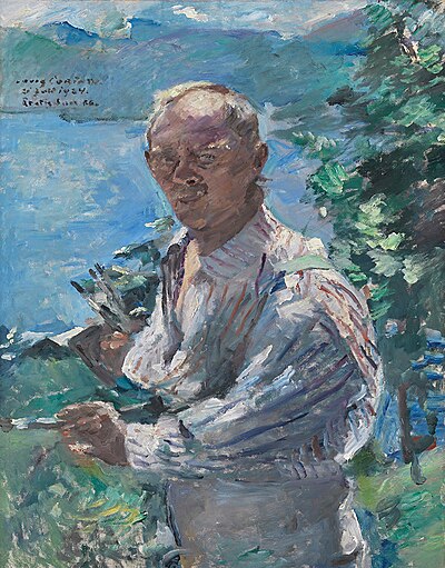 Portrait of Lovis Corinth, German artist (1858–1925)