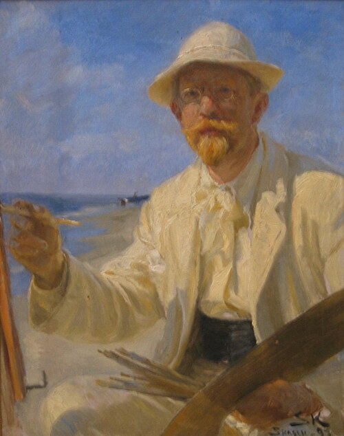 Portrait of Peder Severin Krøyer, Danish artist (1851–1909)