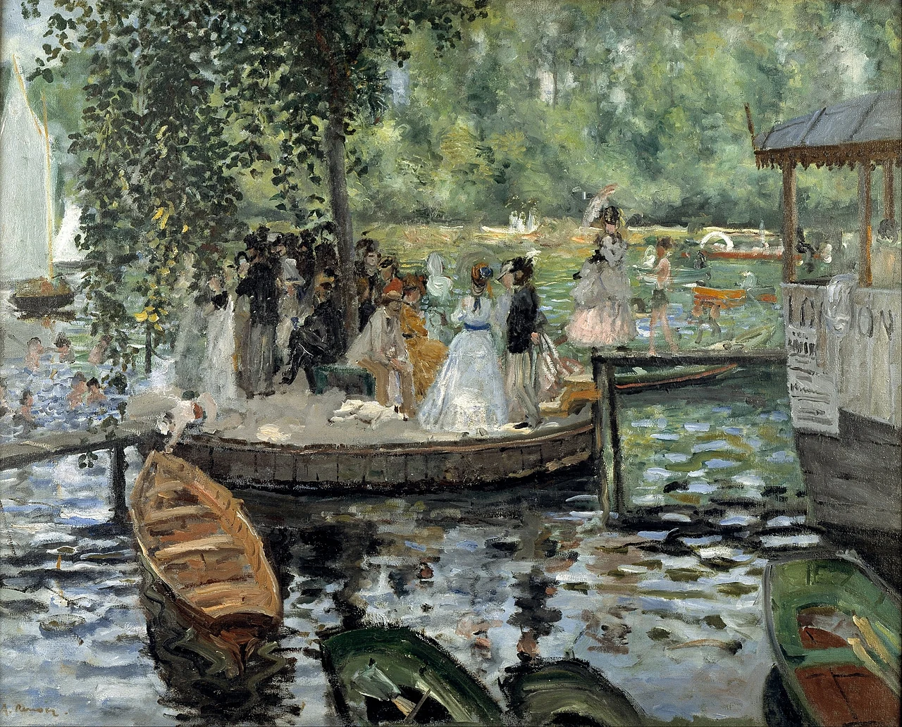 La Grenouillère by Claude Monet