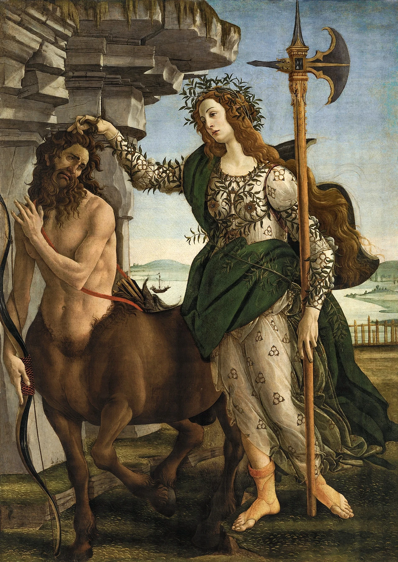 Pallas and the Centaur by Sandro Botticelli