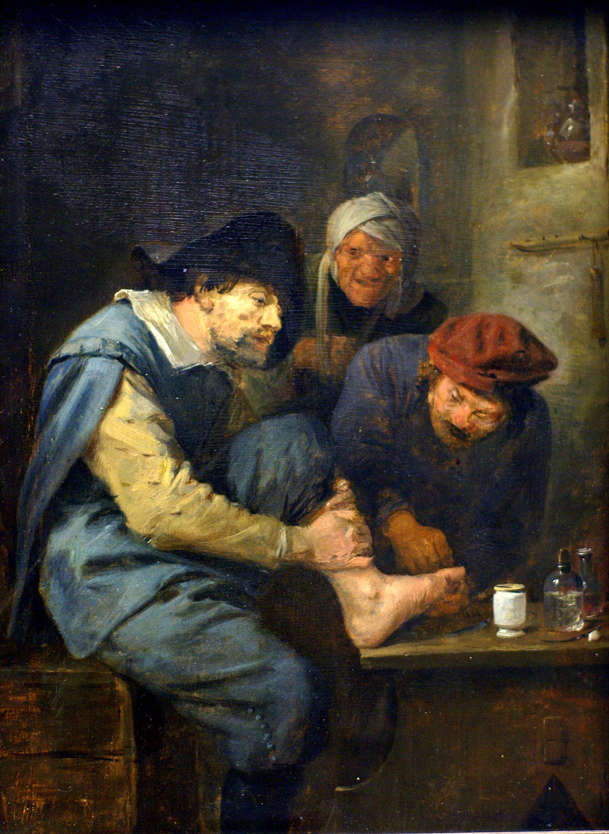 Operation on foot by Adriaen Brouwer at Private Collection