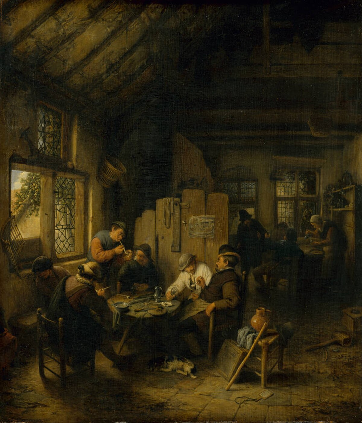 In the Village Inn by Adriaen van Ostade at State Hermitage Museum