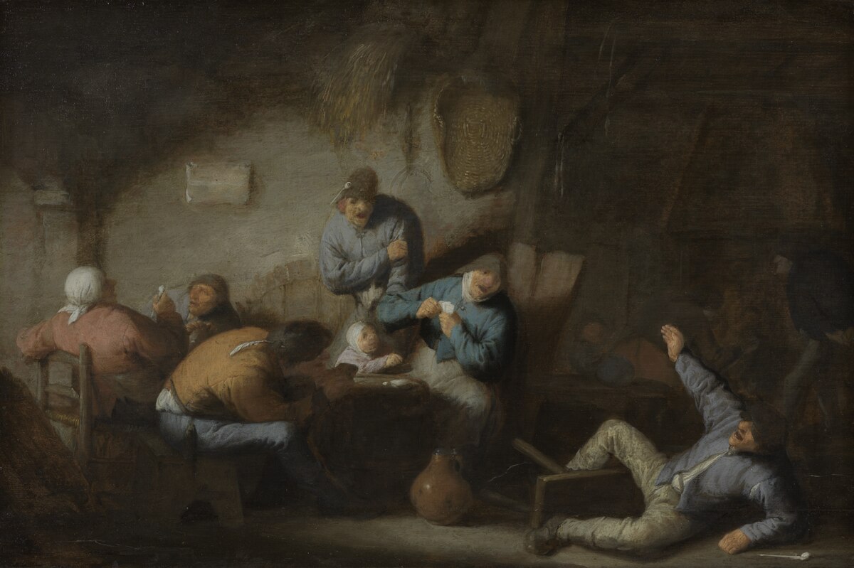Inn Scene by Adriaen van Ostade at State Hermitage Museum