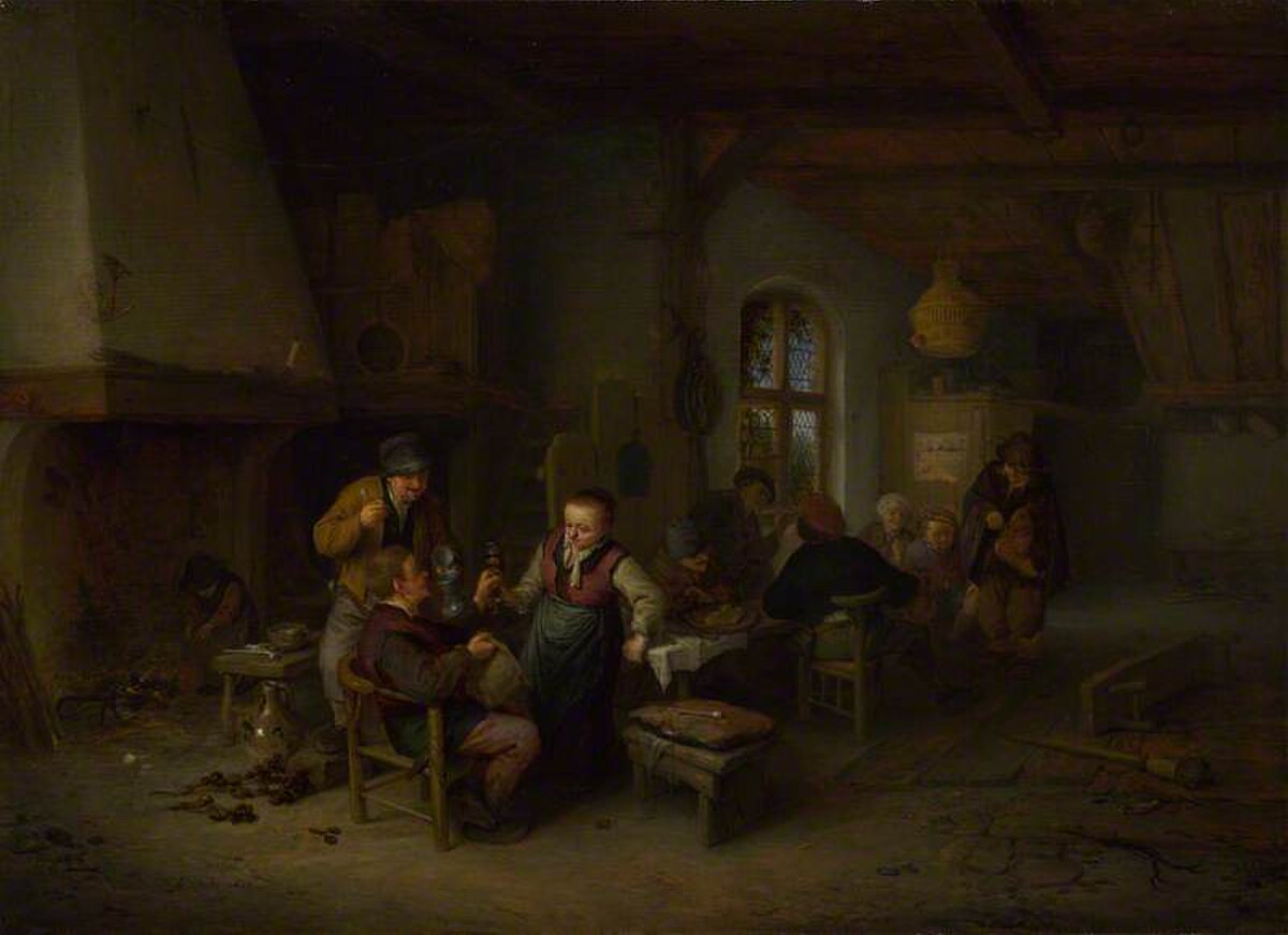 Interior of an Inn by Adriaen van Ostade at State Hermitage Museum