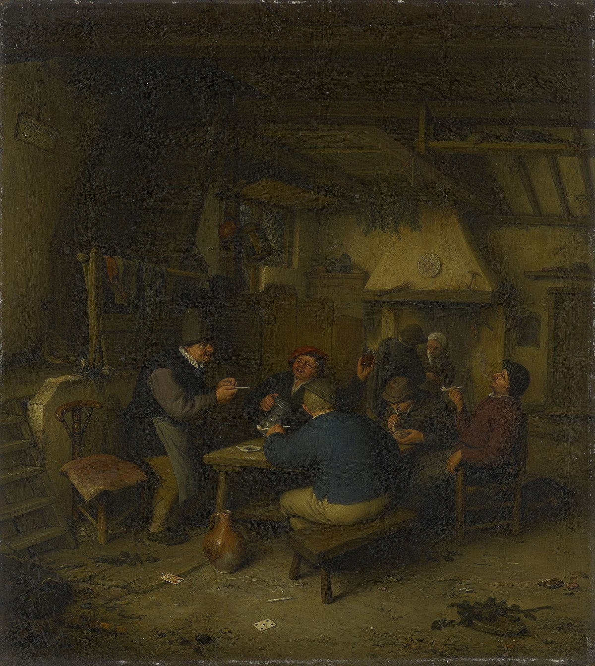 Peasants in a Tavern by Adriaen van Ostade