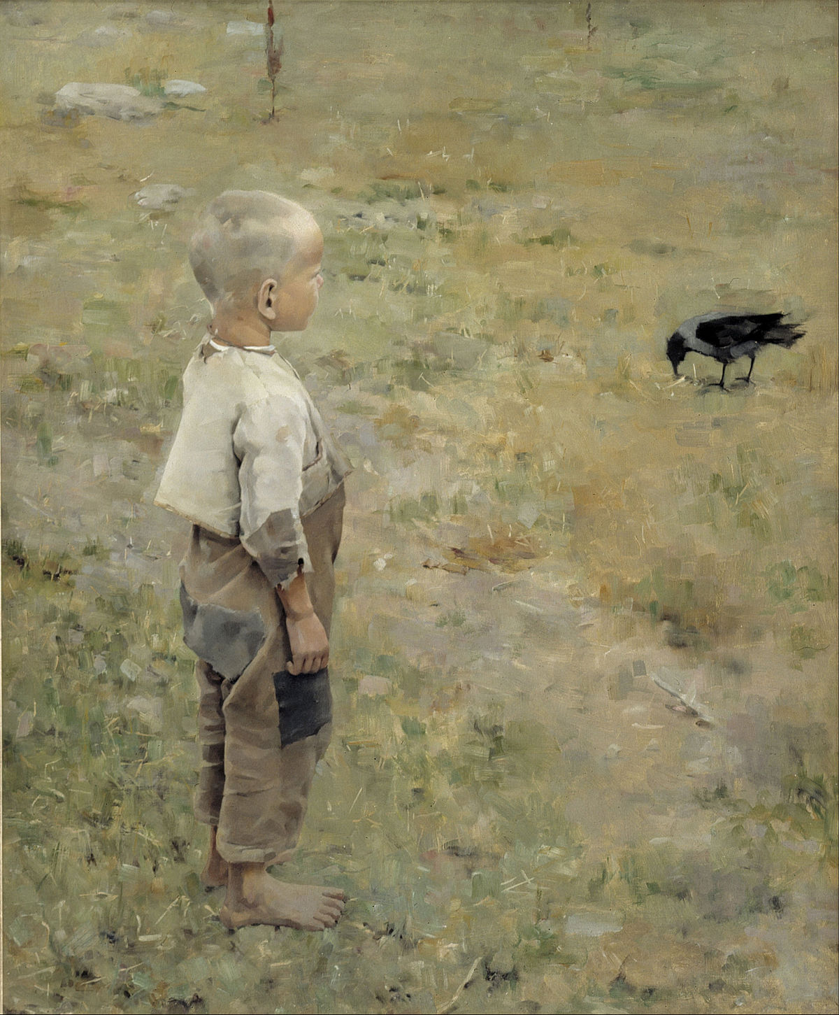 Boy with a Crow by Akseli Gallen-Kallela