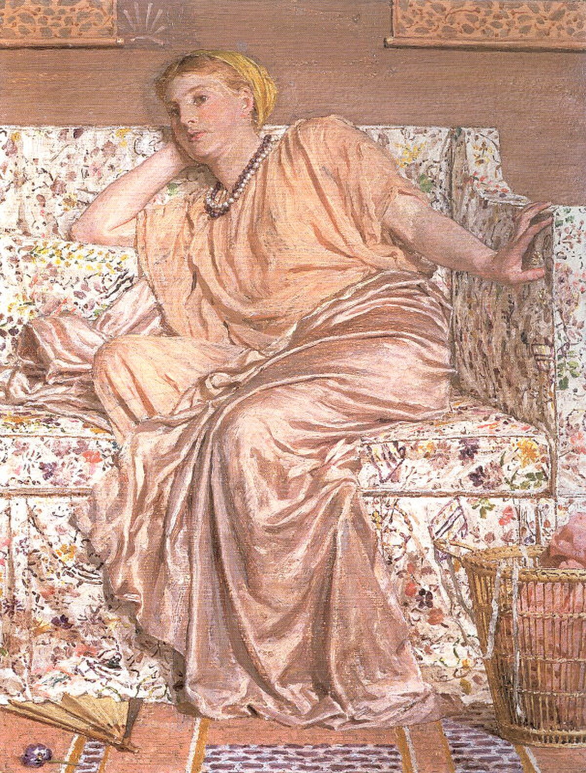 Pansies by Albert Joseph Moore at Private Collection