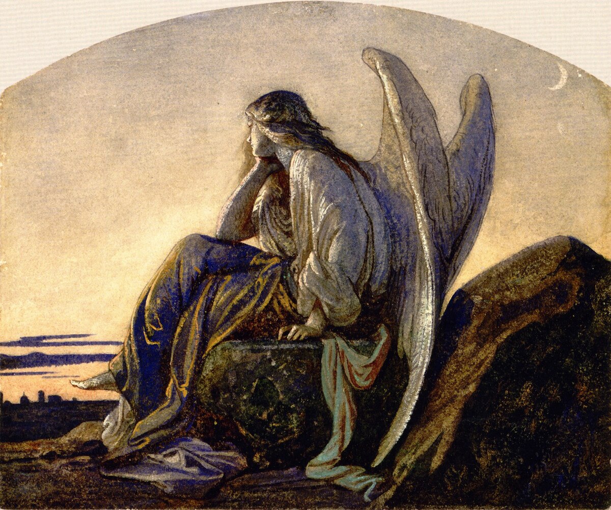 The Evening Angel by Alexandre Cabanel at Musée Fabre, Montpellier