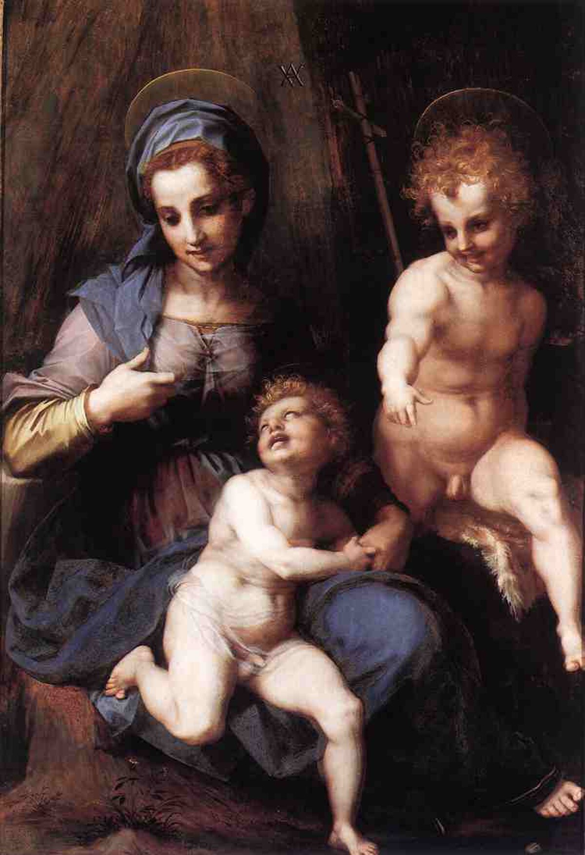 Madonna and Child with the Young St. John by Andrea del Sarto