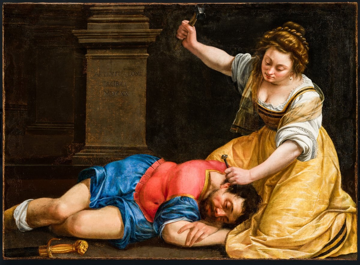 Jael and Sisera by Artemisia Gentileschi at Budapest Museum of Fine Arts, Budapest