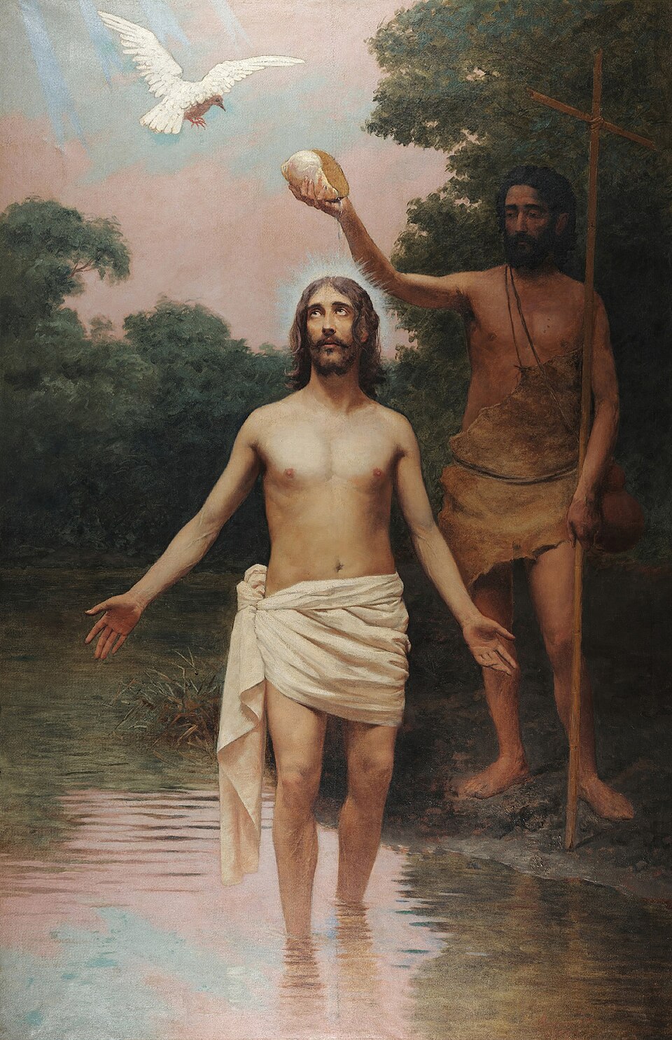 Baptism of Christ by Andrea del Verrocchio