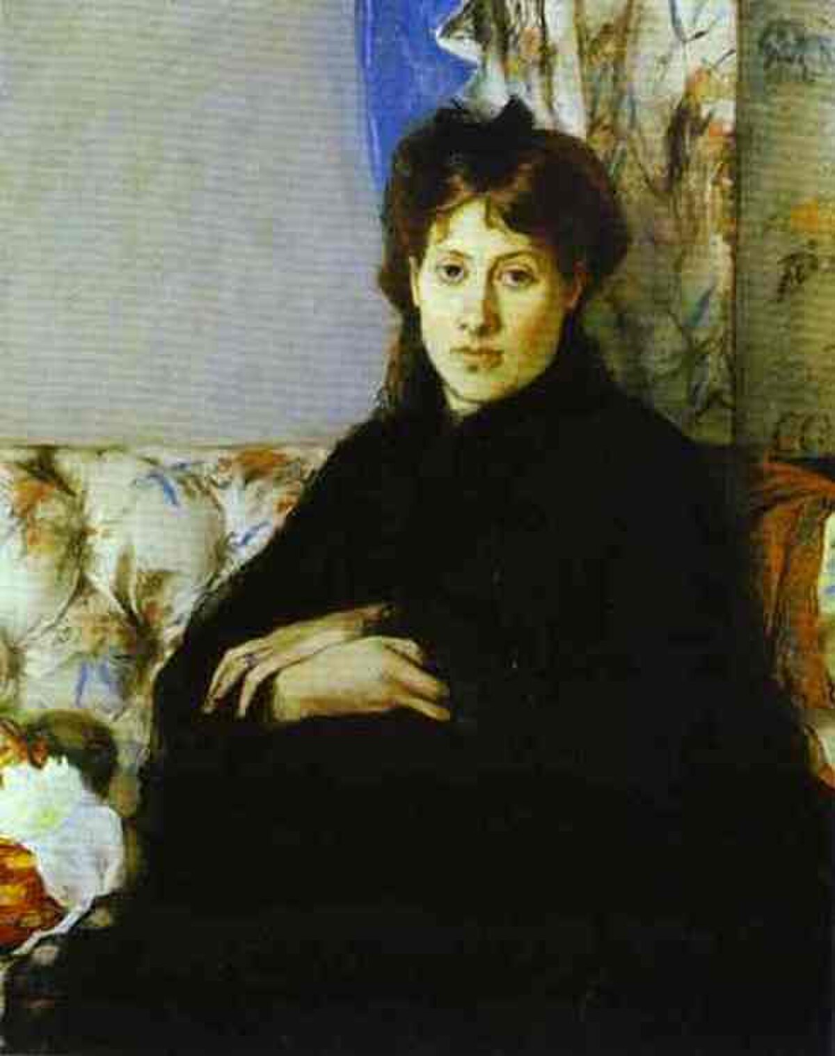 Portrait of Edma Pontillon by Berthe Morisot