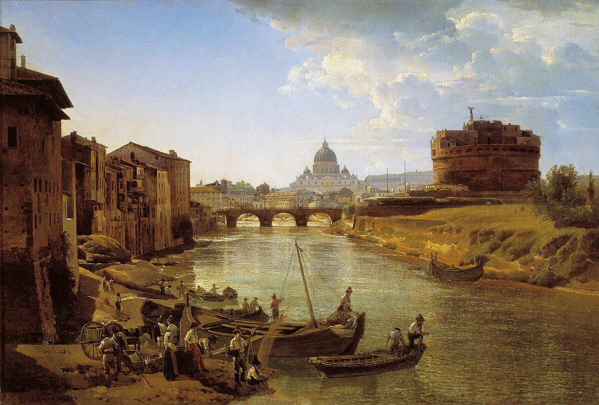 Rome, Castle Sant Angelo by Camille Corot