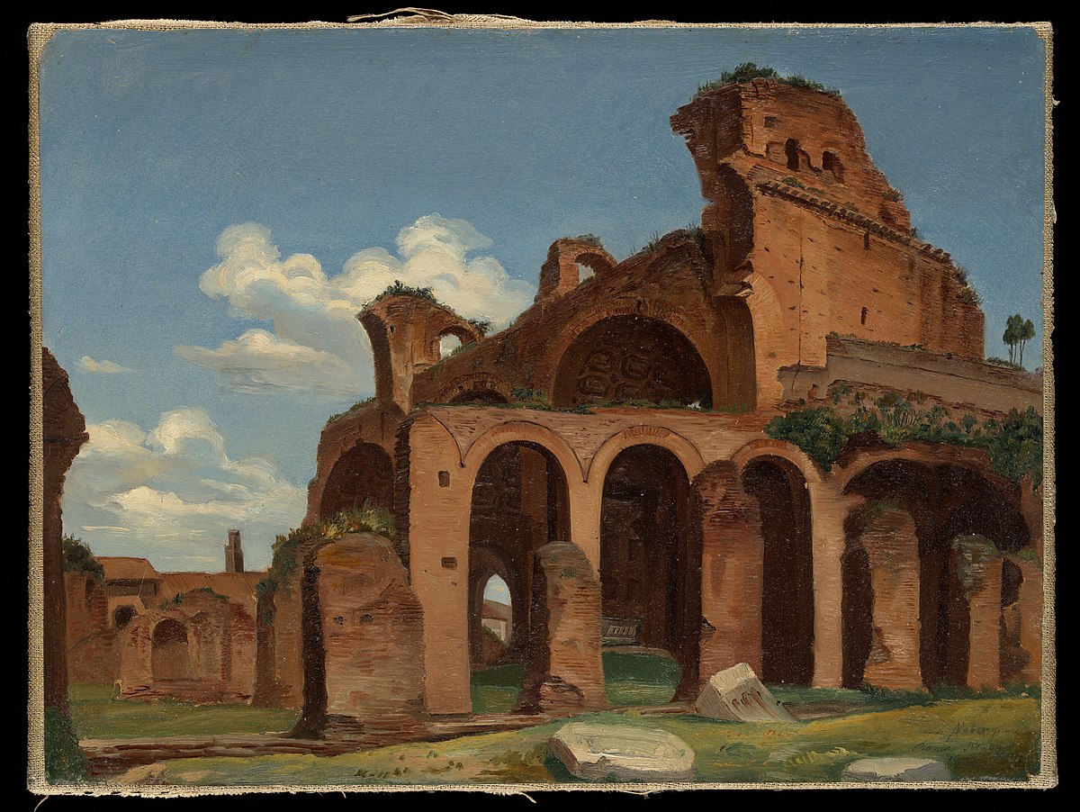 Rome, the Basilica of Constantine by Camille Corot