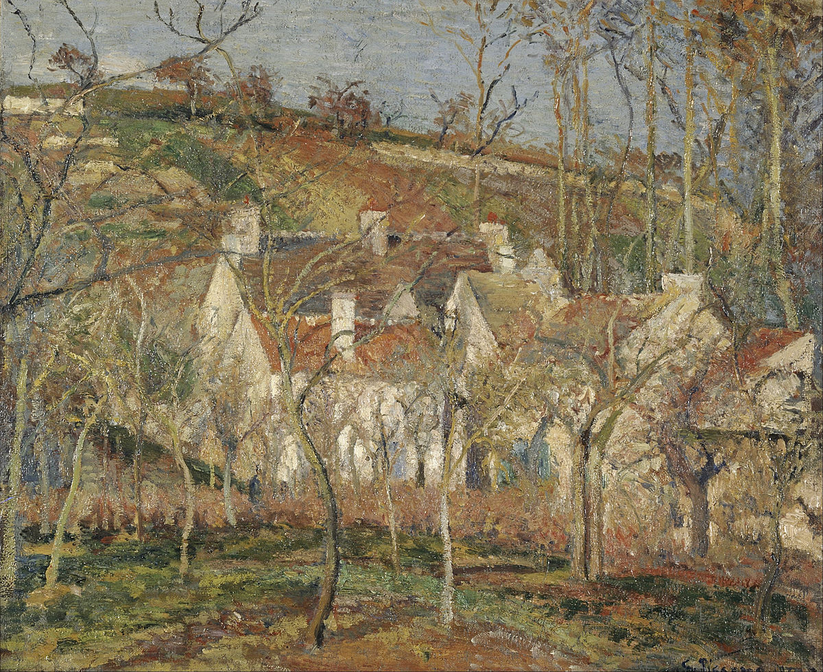 Village Corner by Camille Pissarro