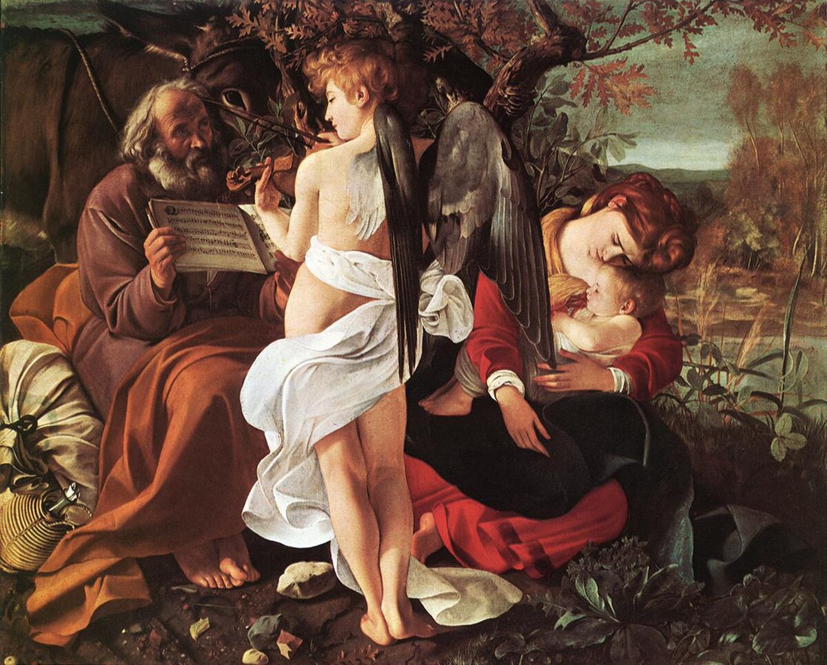 Rest on the Flight into Egypt by Caravaggio