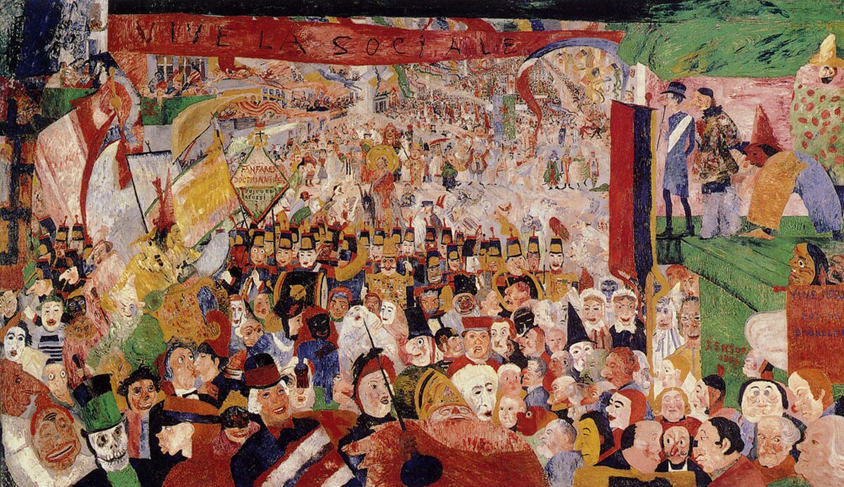 Christ's Entry into Brussels in 1889 by James Ensor