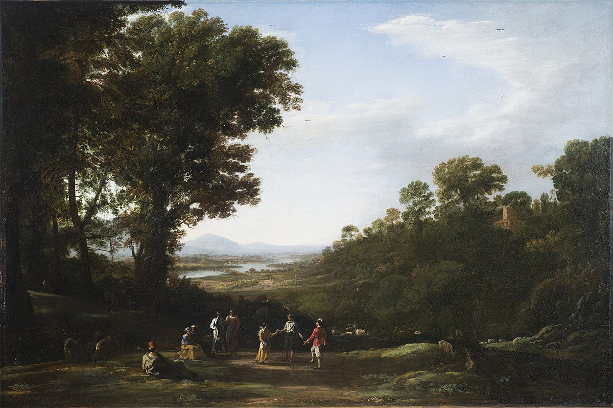 Villagers Dancing by Claude Lorrain at Saint Louis Art Museum, St. Louis, MO