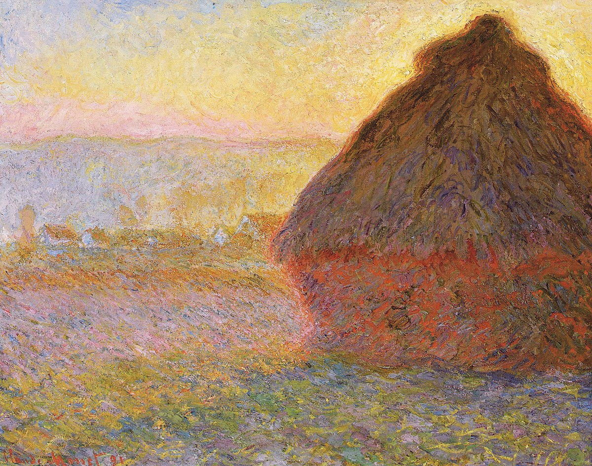 Grainstack (Sunset) by Claude Monet