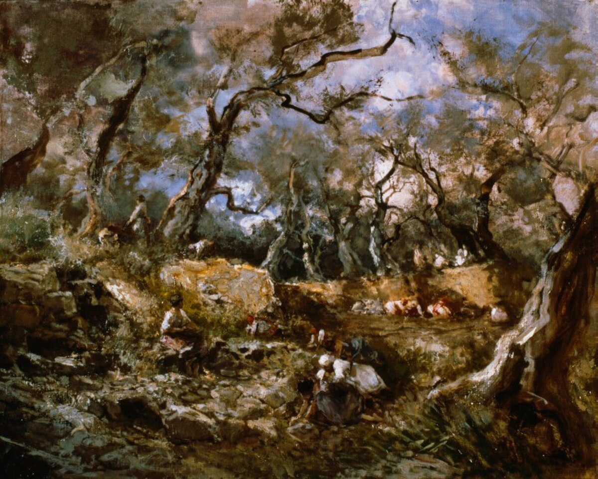 Grove of Olive Trees in Bordighera by Claude Monet at Art Institute of Chicago