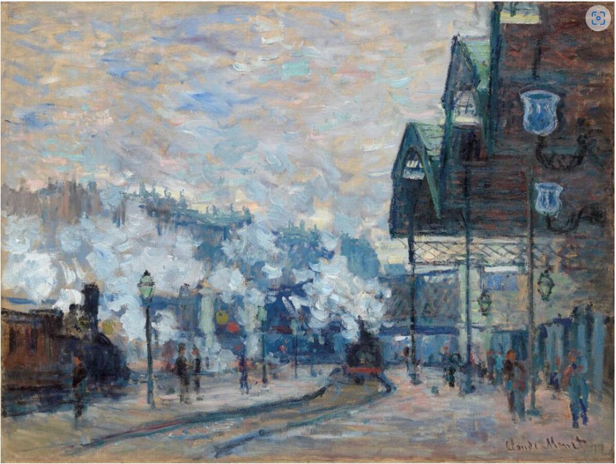 Saint-Lazare Station, Exterior by Claude Monet