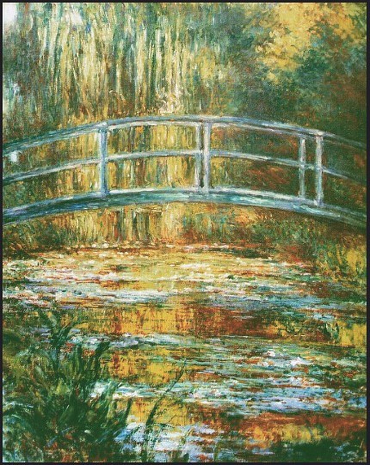 The Japanese Bridge (The Bridge over the Water-Lily Pond) by Claude Monet at The Metropolitan Museum of Art