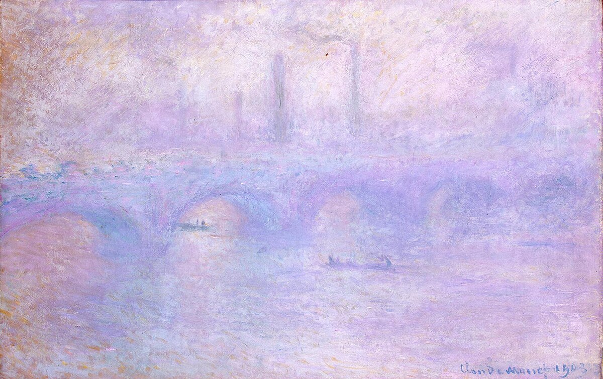 Waterloo Bridge, Fog by Claude Monet