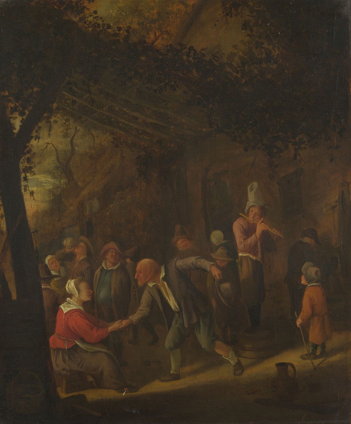 Peasants merrying outside an inn by David Teniers the Younger