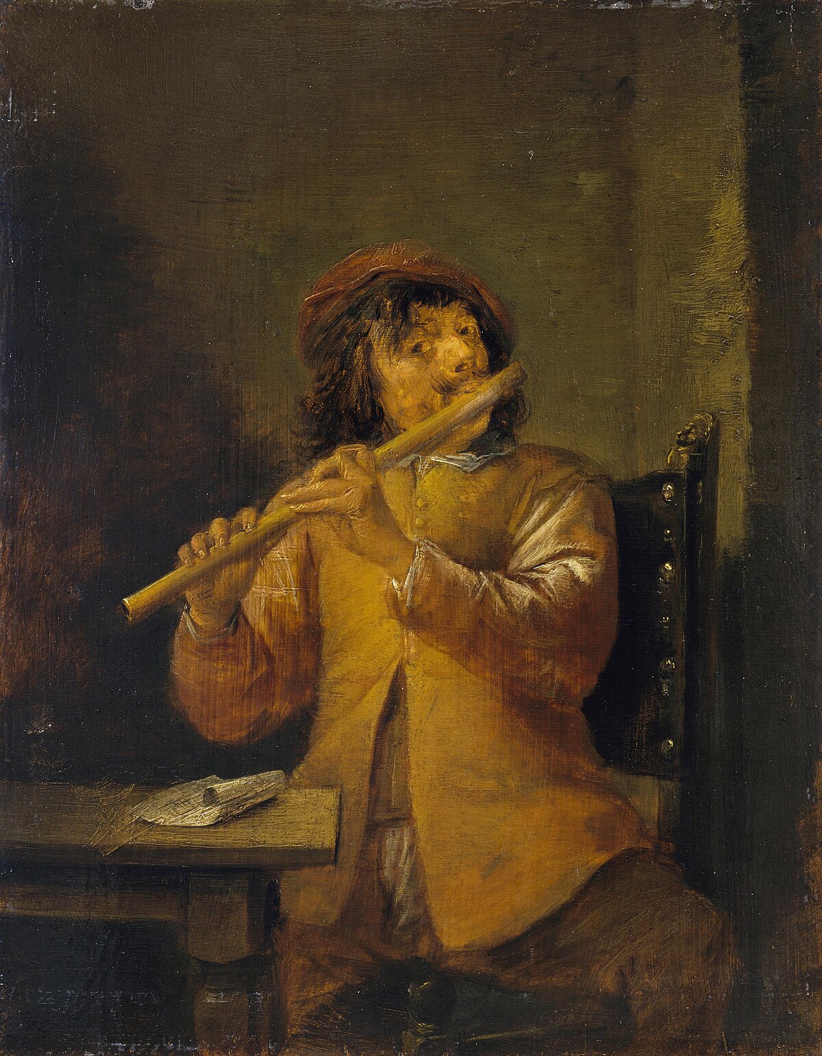 The Flautist by David Teniers the Younger
