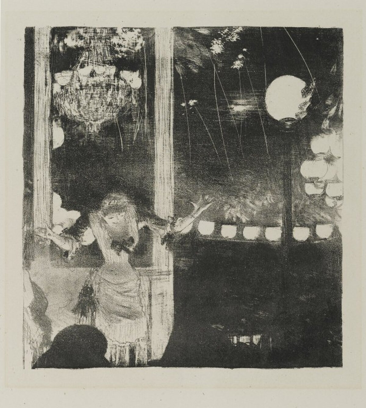 At the Cafe des Ambassadeurs by Edgar Degas (1885), pastel at Art Institute of Chicago