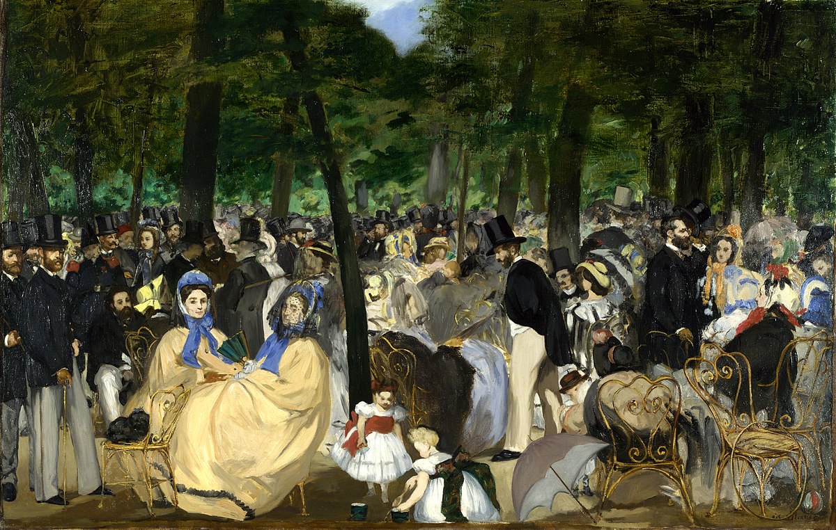 Music in the Tuileries Garden by Édouard Manet at National Gallery