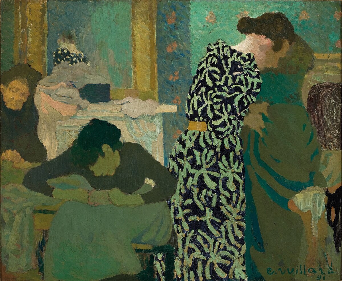 The Flowered Dress by Édouard Vuillard