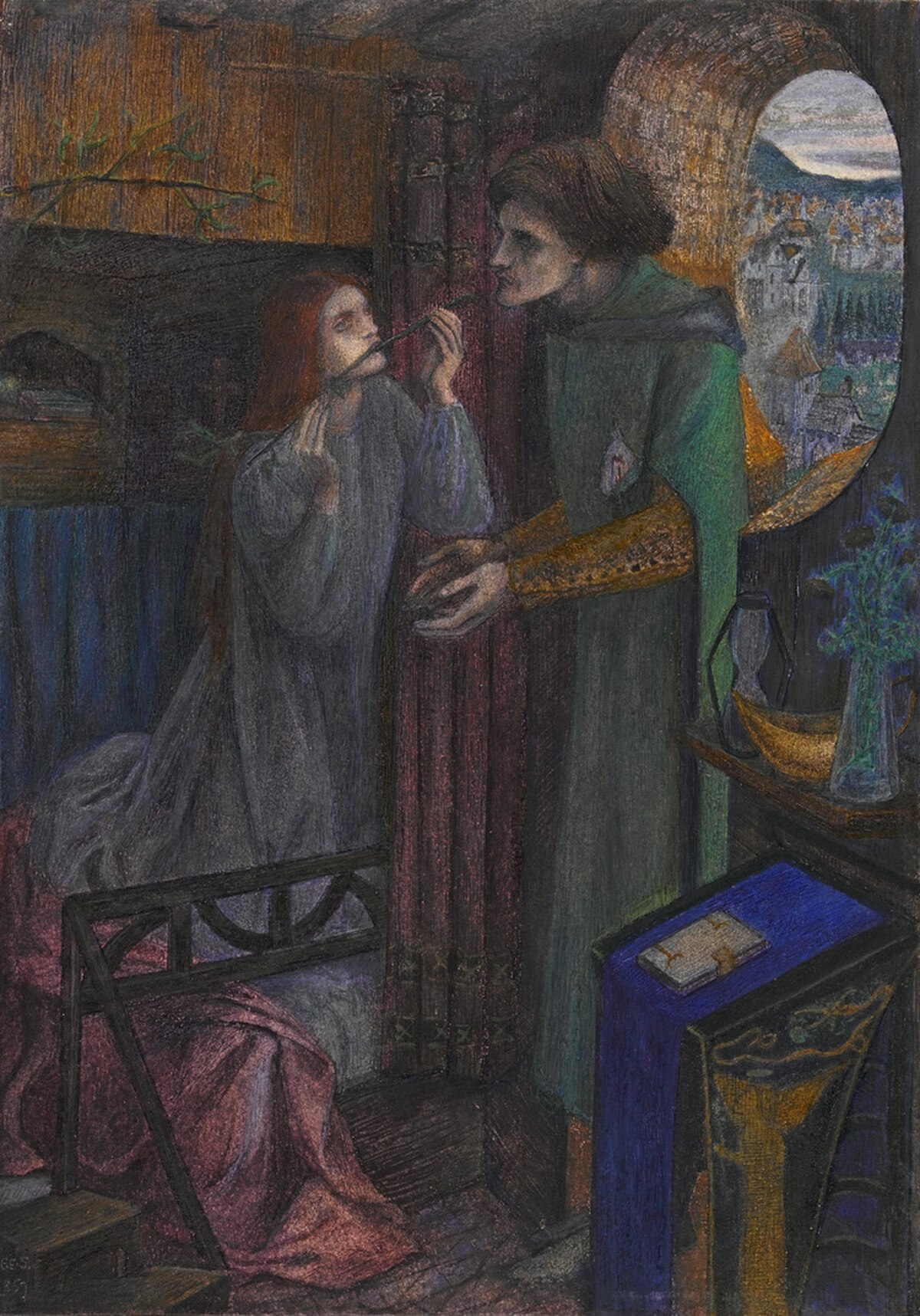 Clerk Saunders by Edward Burne-Jones