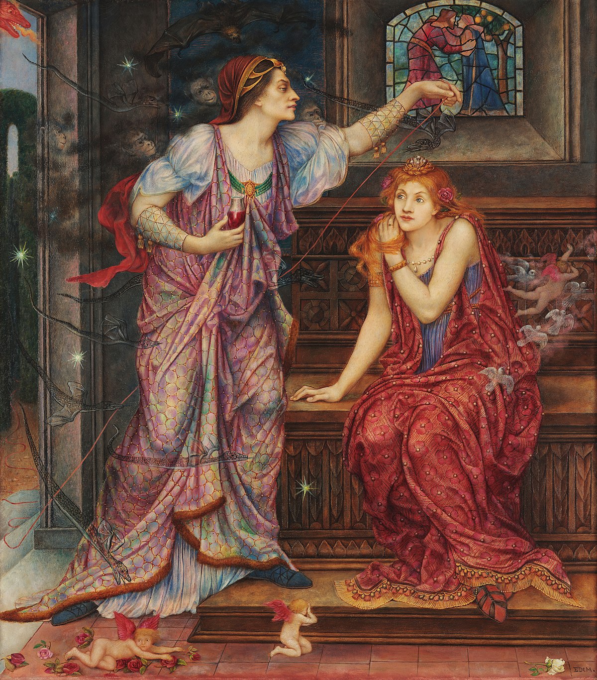 Fair Rosamund and Queen Eleanor by Edward Burne-Jones