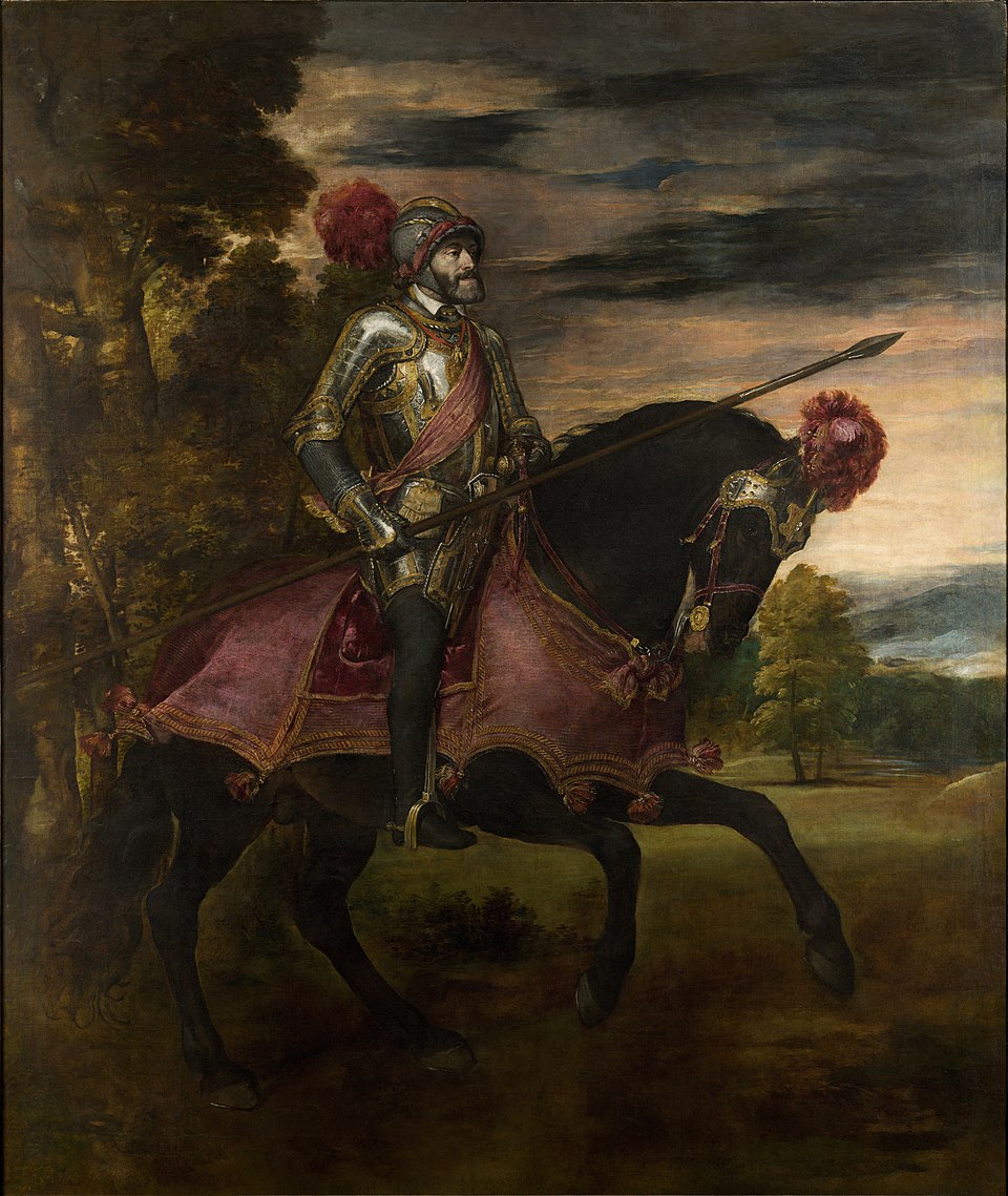 Equestrian Portrait of Charles V by Titian