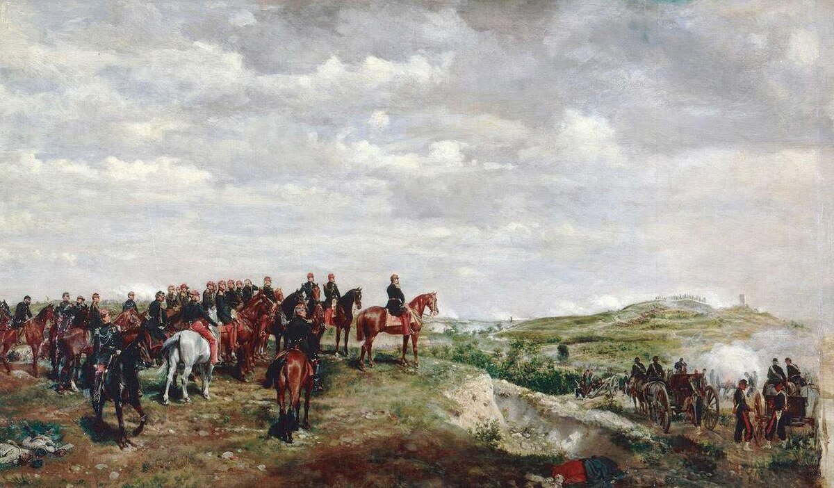 Napoleon III at the Battle of Solferino by Ernest Meissonier at Château de Compiègne, Compiègne