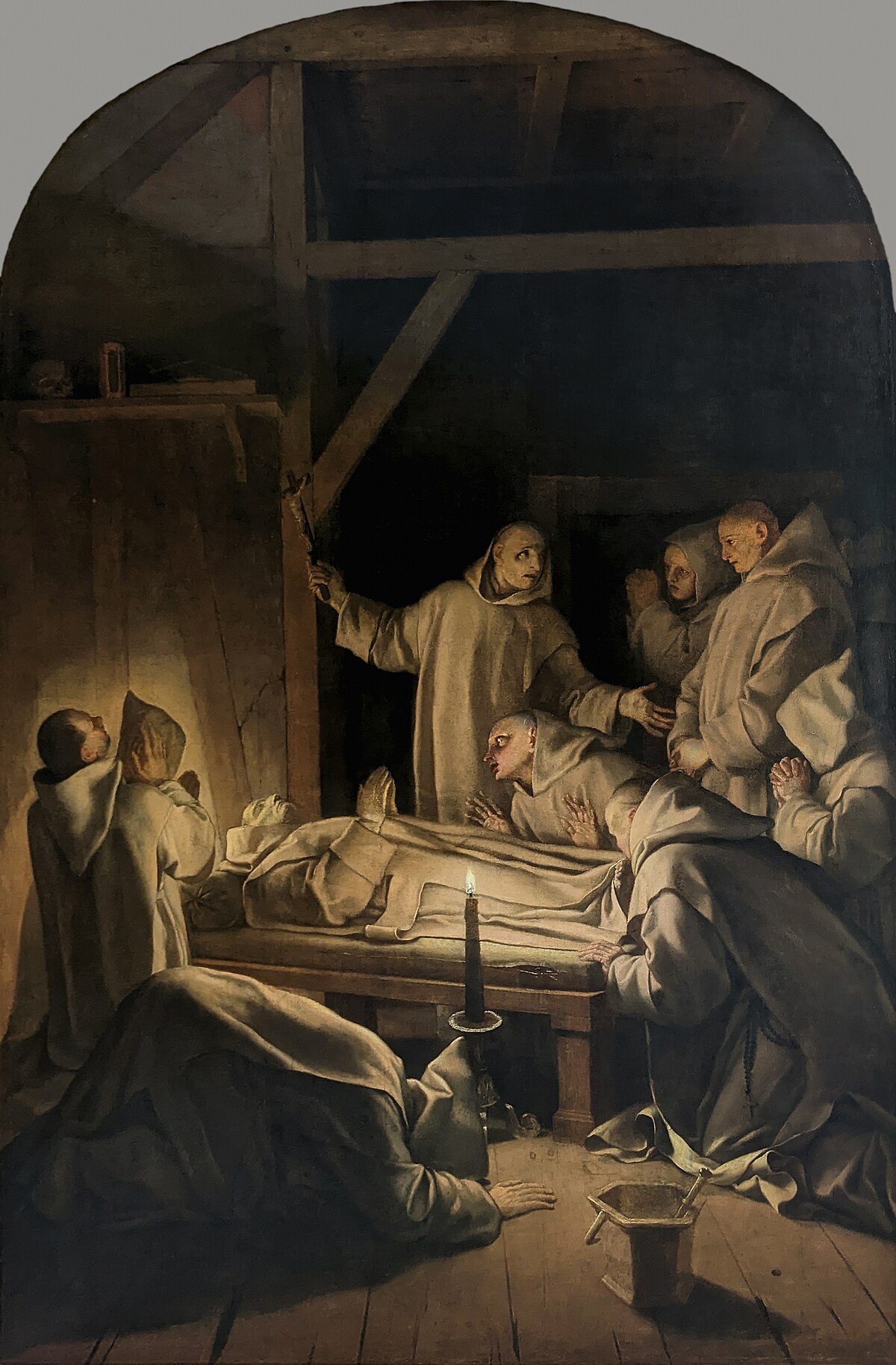 Death of St. Bruno by Eustache Le Sueur