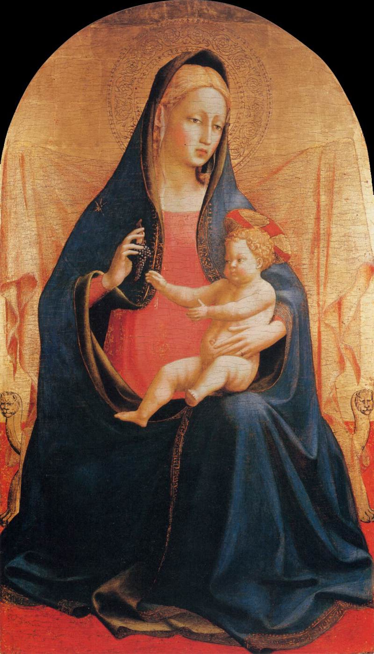 Madonna and Child of the Grapes by Fra Angelico at Barbara Piasecka-Johnson Collection (Princeton Univercity), Princeton, NJ