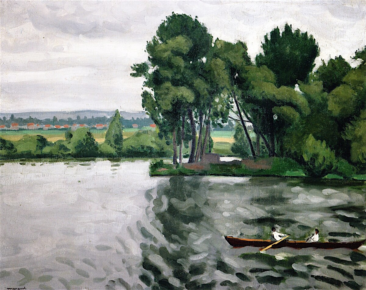 Bank at Poissy by Francis Picabia