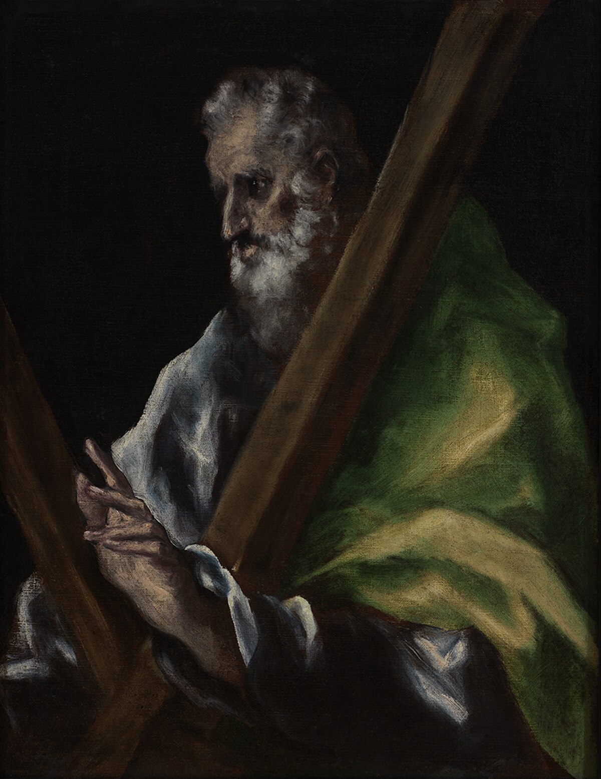 Apostle St. Andrew by Francisco de Zurbarán at Budapest Museum of Fine Arts, Budapest