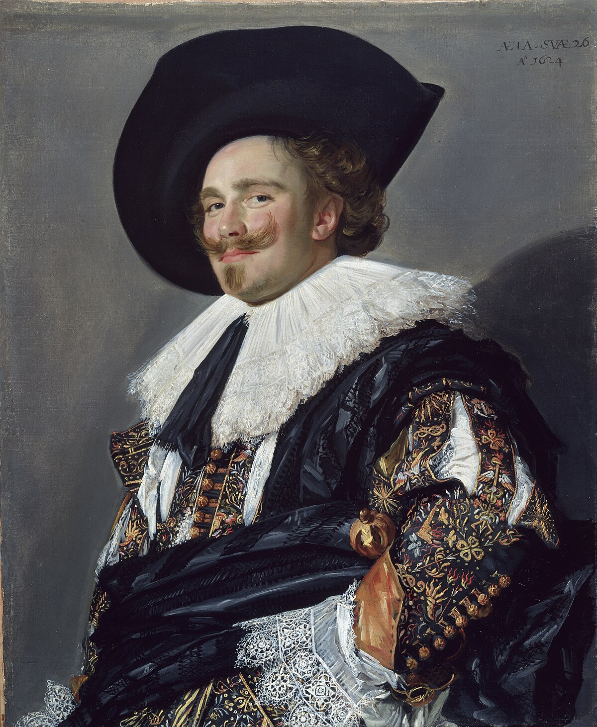 Portrait of an unknown man by Frans Hals at Gemäldegalerie Alte Meister, Dresden