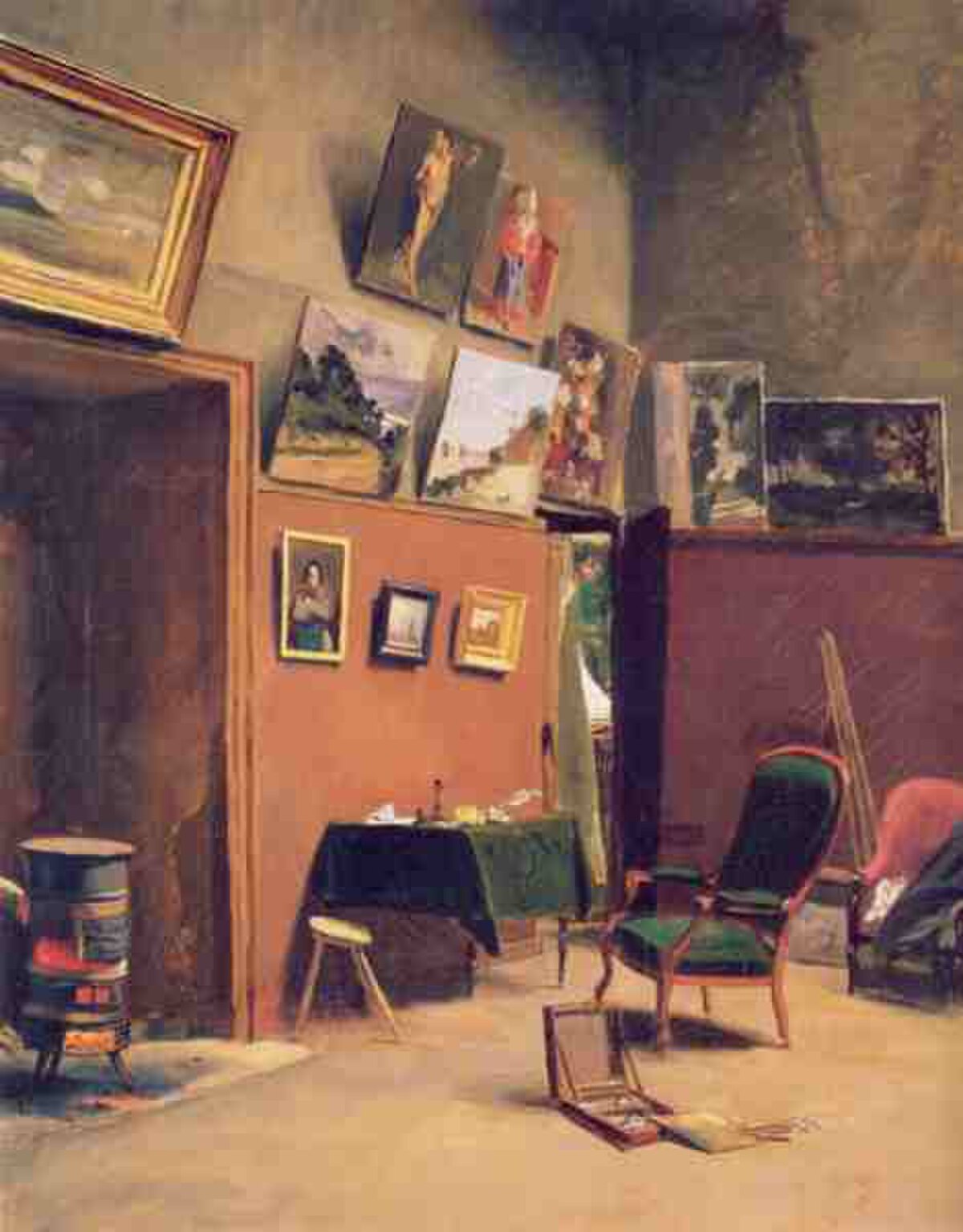 Studio in the rue de Furstenberg by Frédéric Bazille