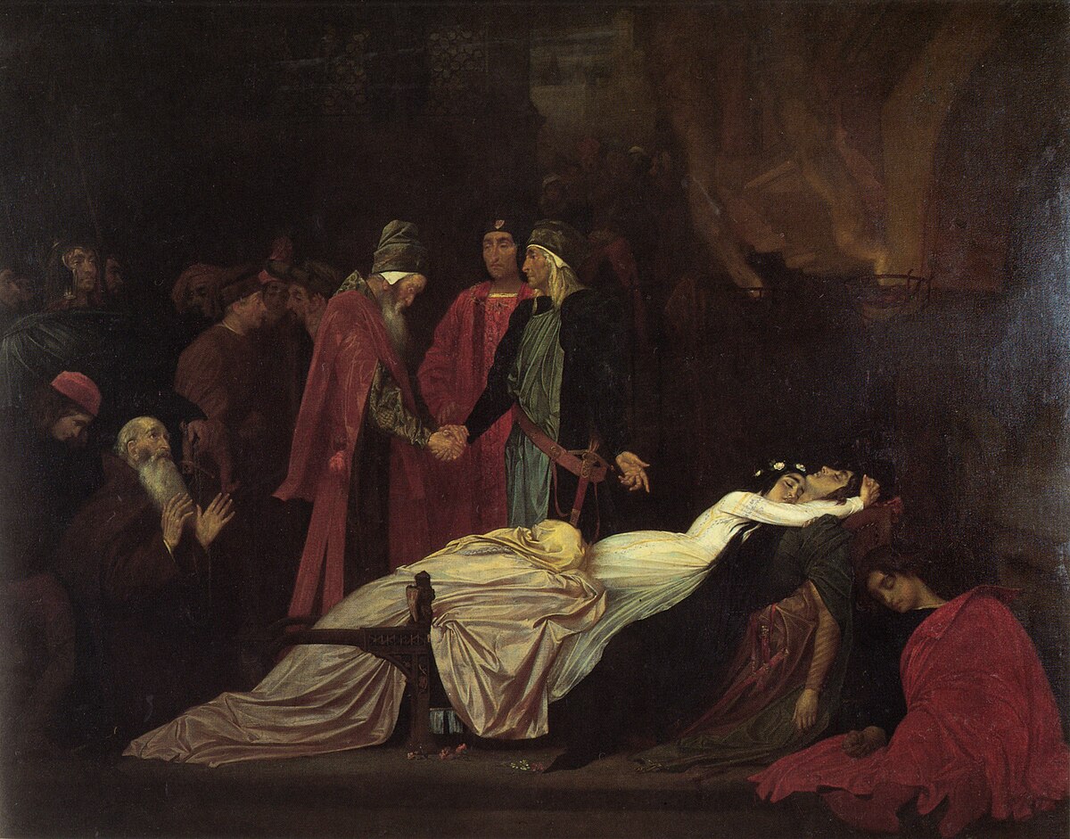 The Reconciliation of the Montagues and Capulets by Frederic Leighton