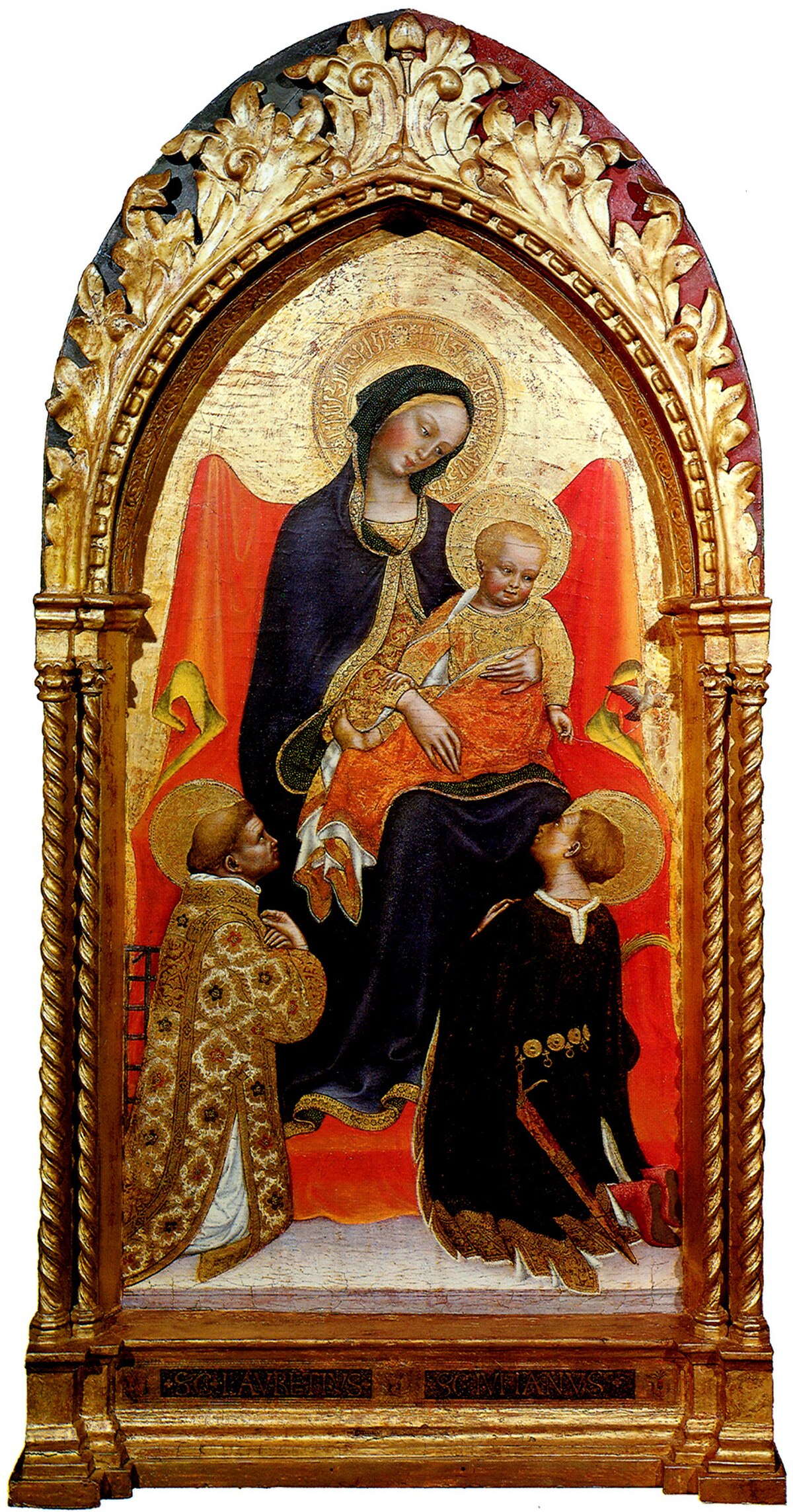 Madonna with St. Julian and St. Laurenzius by Gentile da Fabriano