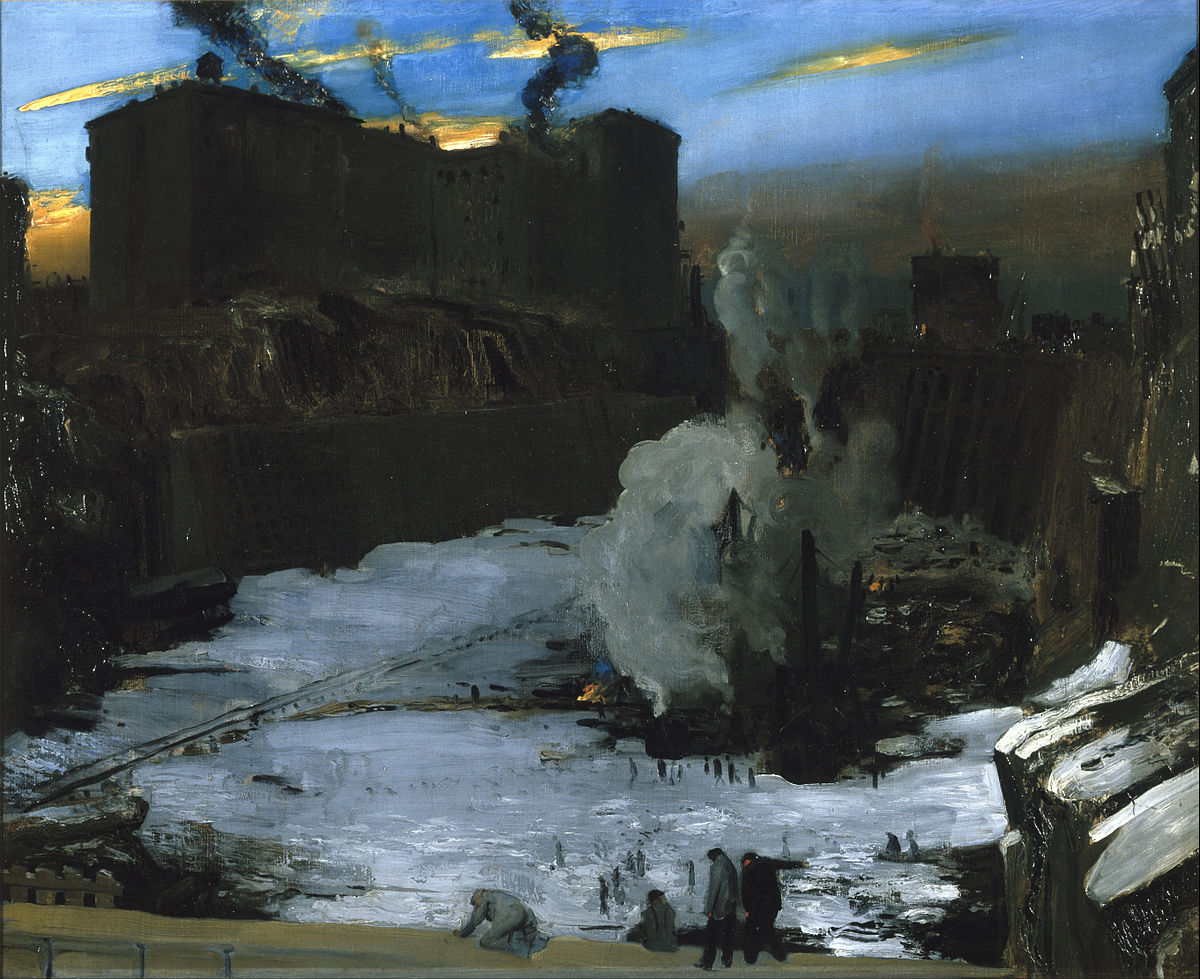 Pennsylvania Station Excavation by George Bellows at Brooklyn Museum