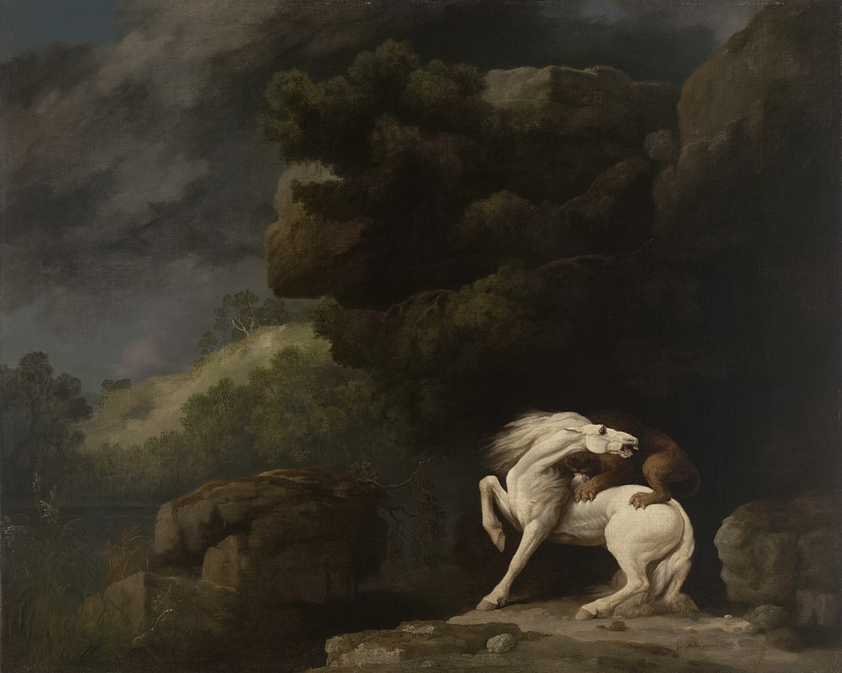 Lion Attacking a Horse by George Stubbs