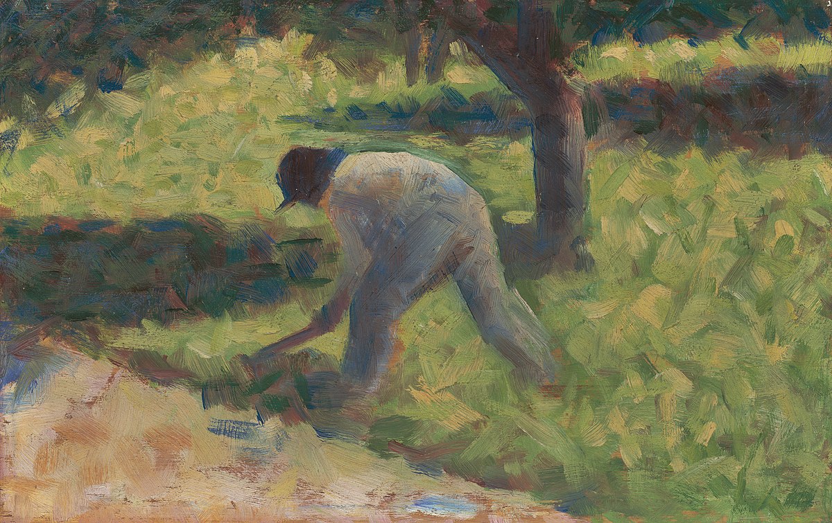 Peasant with Hoe by Georges Seurat at Solomon R. Guggenheim Museum
